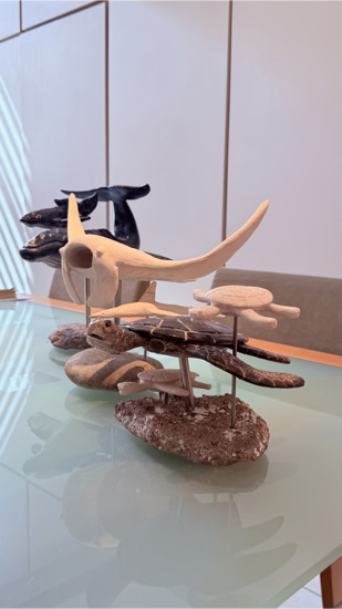 Sculpture d’Eric Picard, série Sur la mer — 56