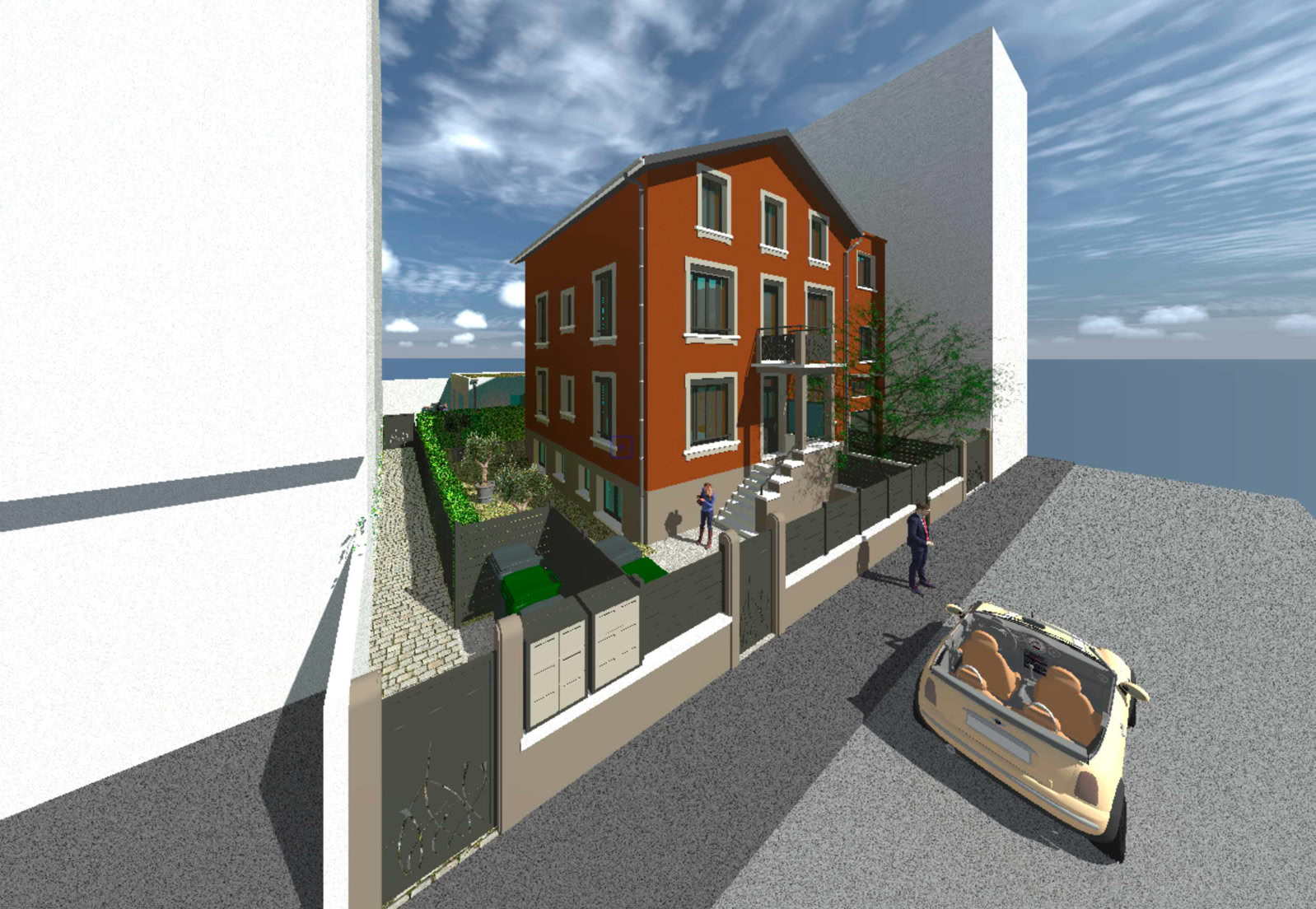 Restructuration d’une maison bourgeoise, Villeurbanne (69100) — vue 2