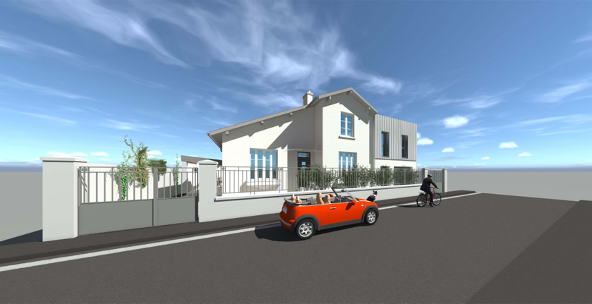 Extension contemporaine d’une maison