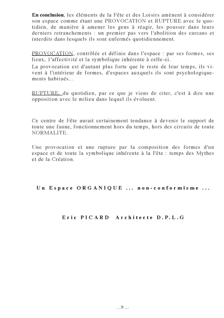 L’espace de la fête, dossier historique, feuillet — 9