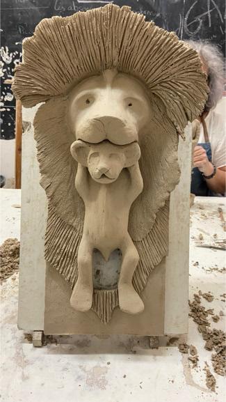 Sculpture d’Eric Picard, série Haut-relief en Afrique — 5