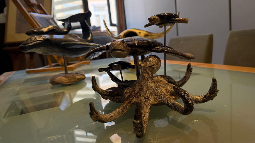 Sculpture d’Eric Picard, série Sur la mer — 68