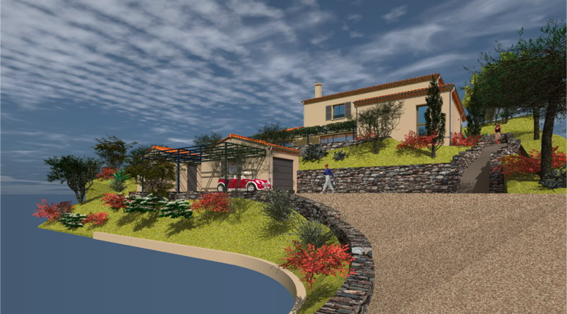 Maison contemporaine sur restanques, Plan-de-la-Tour (83120) — vue 9