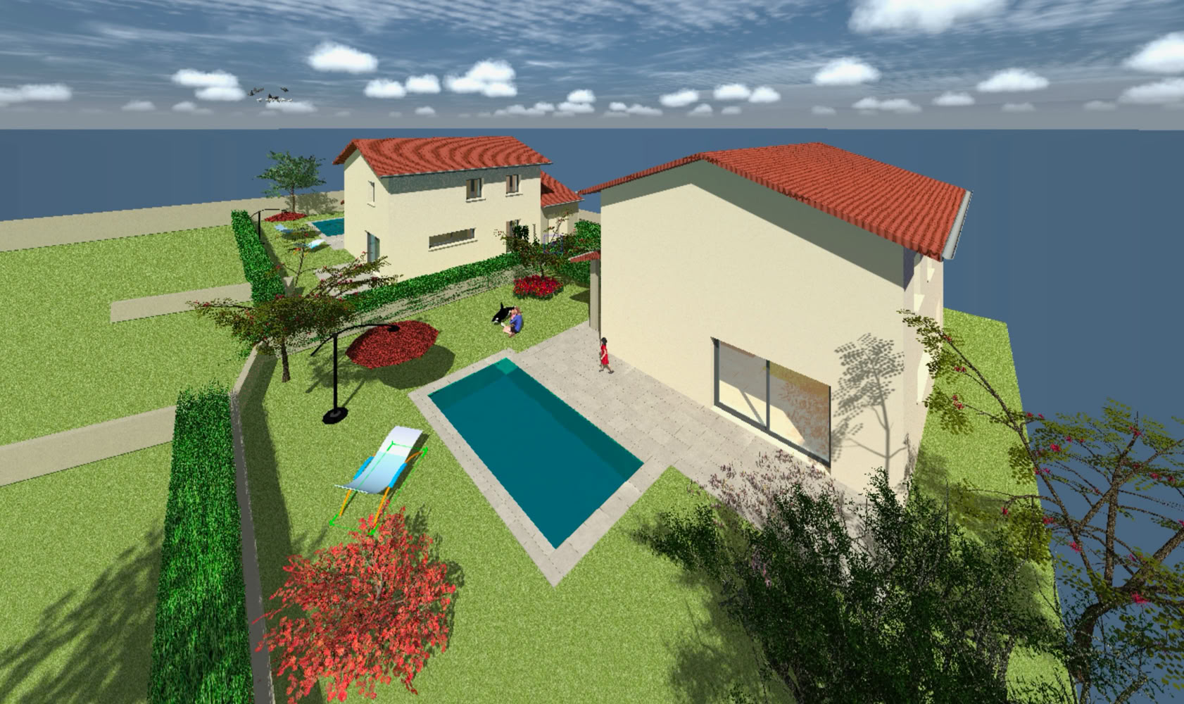 Trois maisons individuelles, Septème (38780) — vue 2