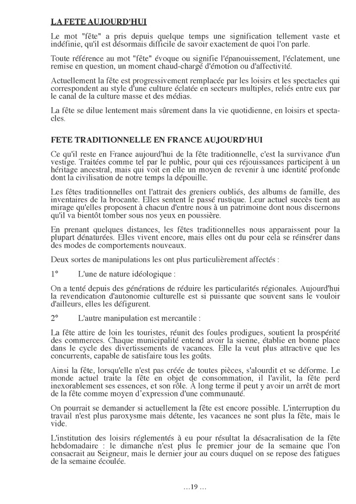 L’espace de la fête, dossier historique, feuillet — 19