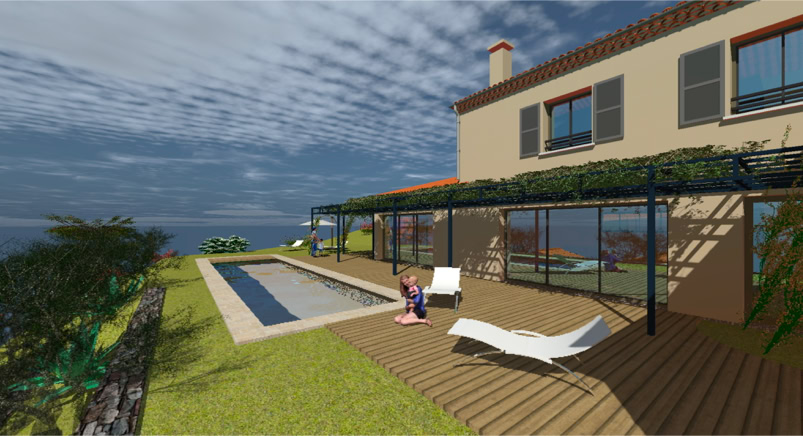 Maison contemporaine sur restanques, Plan-de-la-Tour (83120) — vue 15