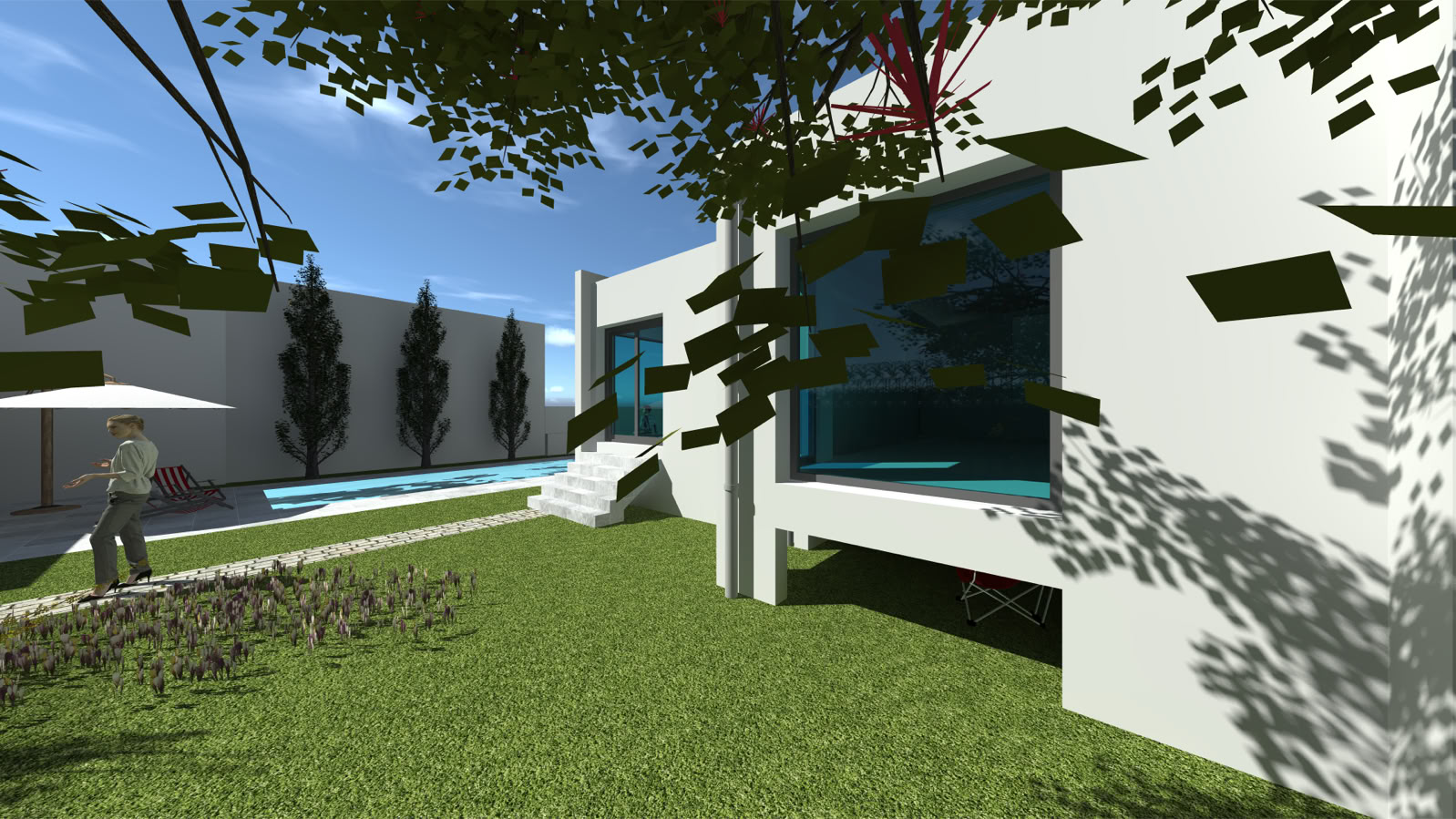 Extension contemporaine d’une maison, Oullins — vue 4