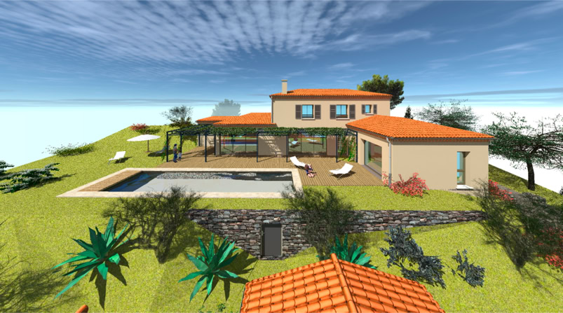 Maison contemporaine sur restanques, Plan-de-la-Tour (83120) — vue 13