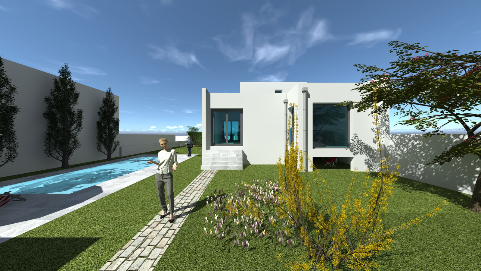 Extension contemporaine d’une maison, Oullins — vue 3