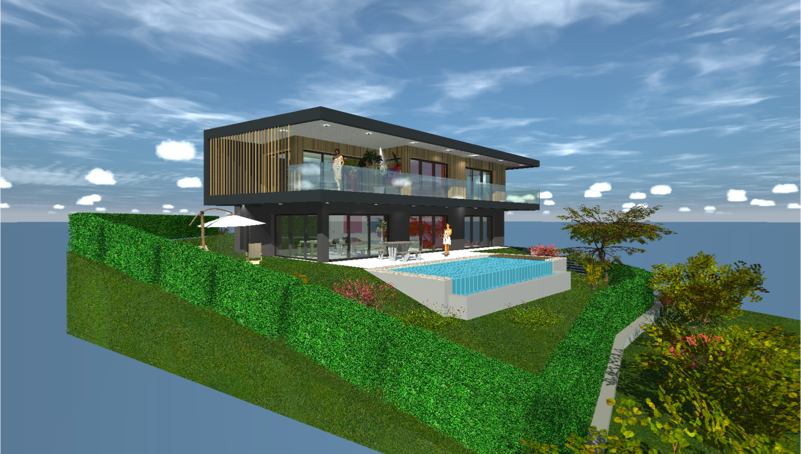 Maison contemporaine face au lac d’Annecy, Annecy-le-Vieux (74940) — vue 8