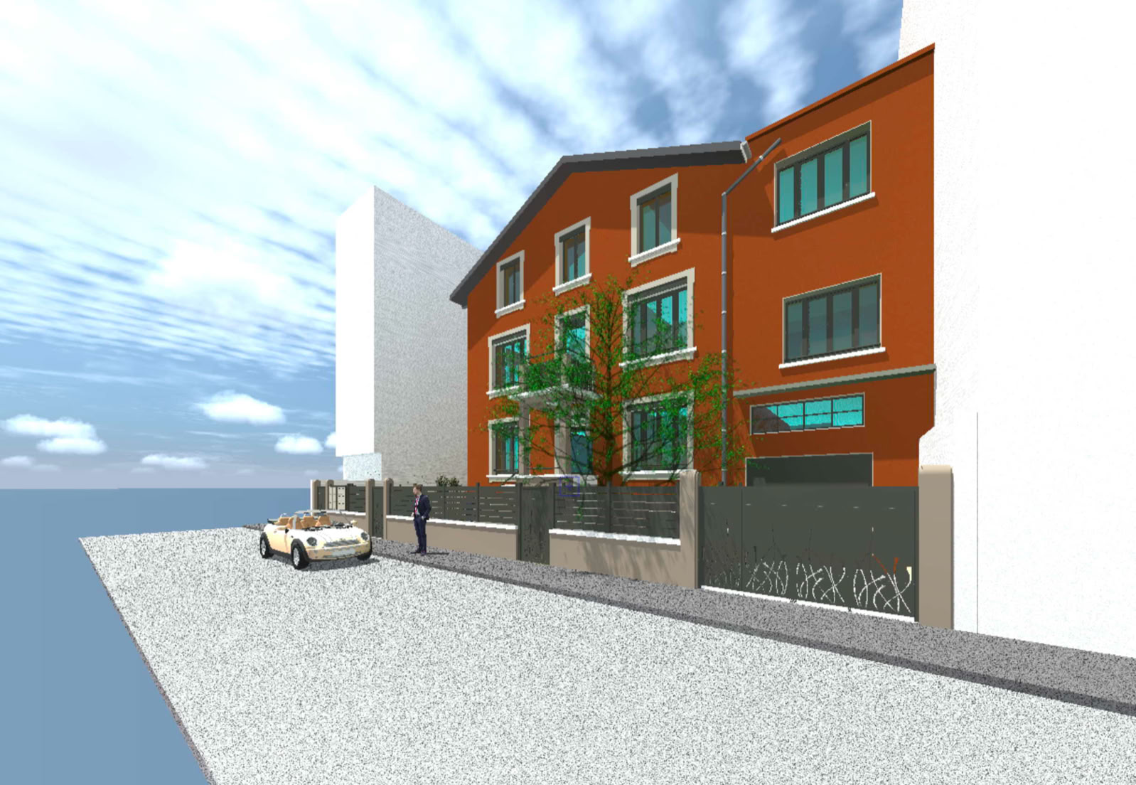 Restructuration d’une maison bourgeoise, Villeurbanne (69100) — vue 1