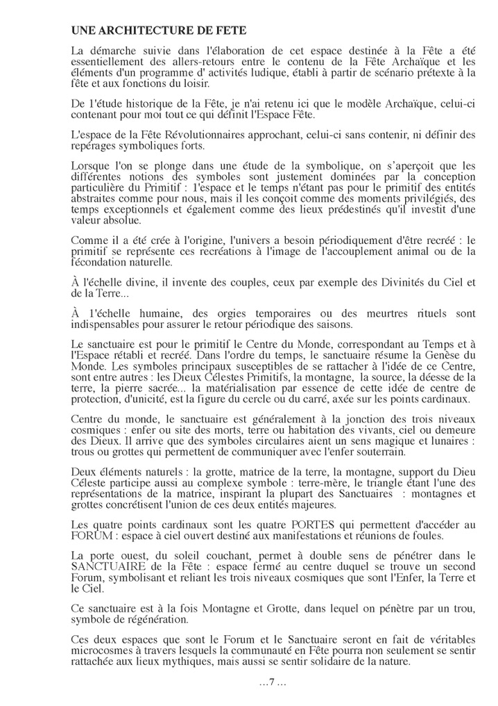 L’espace de la fête, dossier historique, feuillet — 7