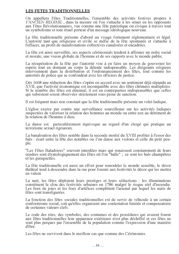 L’espace de la fête, dossier historique, feuillet — 16