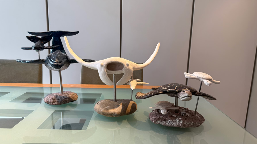 Sculpture d’Eric Picard, série Sur la mer — 59