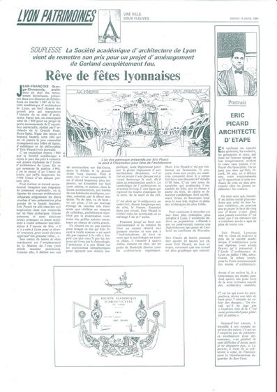 Article de presse consacré au projet