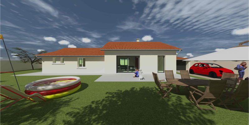 Extension contemporaine d’une maison traditionnelle, Saint-Pierre-de-Chandieu (69780) — vue 6
