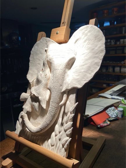 Sculpture d’Eric Picard, série Haut-relief en Afrique — 7