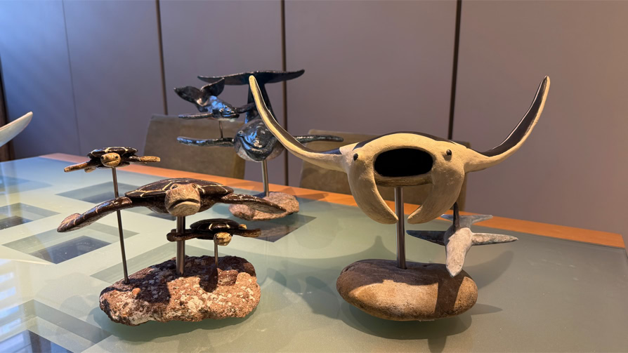 Sculpture d’Eric Picard, série Sur la mer — 42