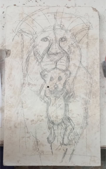 Sculpture d’Eric Picard, série Haut-relief en Afrique — 3