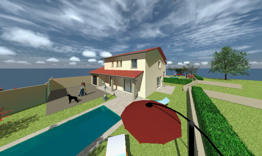 Trois maisons individuelles, Septème (38780) — vue 11