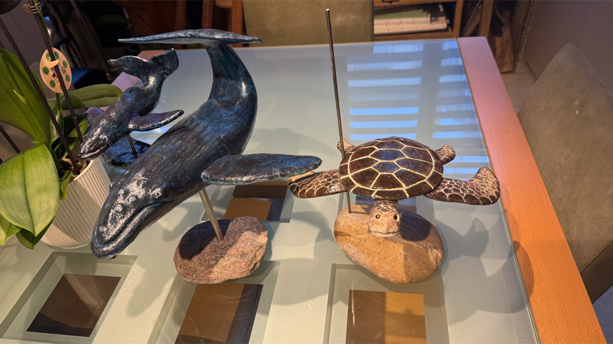 Sculpture d’Eric Picard, série Sur la mer — 60